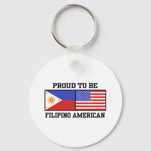 Proud Filipino American Sleutelhanger
