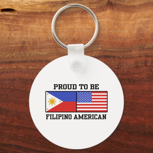 Proud Filipino American Sleutelhanger (Voorkant)