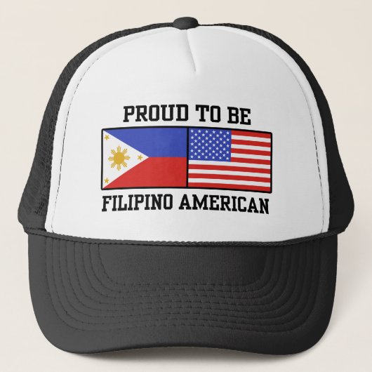 Proud Filipino American Trucker Pet (Voorkant)