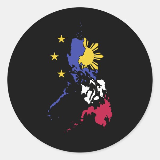 Proud Filippijnen Filipino Pinoy Ronde Sticker (Voorkant)