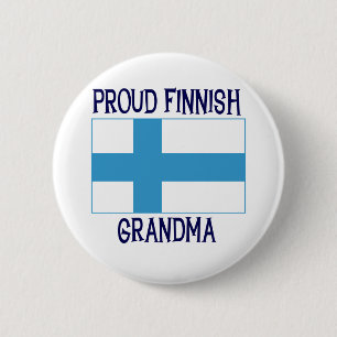 Proud Fins grootma Ronde Button 5,7 Cm