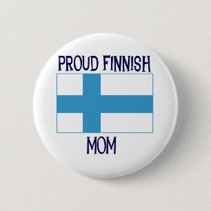 Proud Finse mam Ronde Button 5,7 Cm