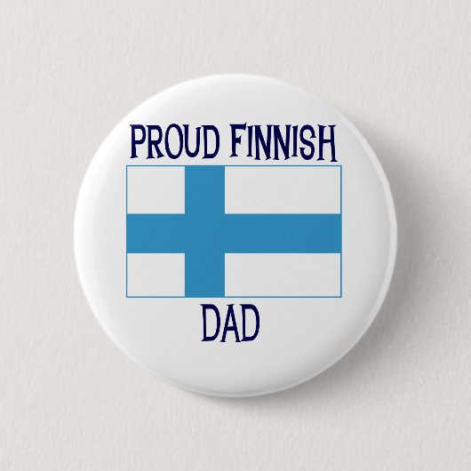 Proud Finse vader Ronde Button 5,7 Cm (Voorkant)