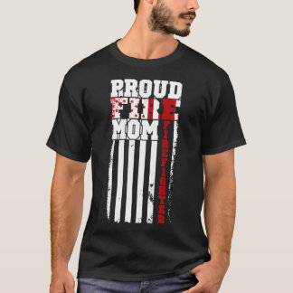 Proud Fire Mam Moederdag Firefighter Sweat T-shirt
