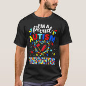 Proud Firefighter Autisme Awareness Love Autistic  T-shirt (Voorkant)