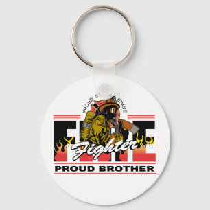 Proud Firefighter Brother Sleutelhanger