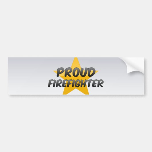 Proud Firefighter Bumpersticker (Voorkant)