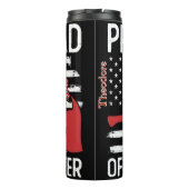 Proud Firefighter Dad Design Thermosbeker (Achterkant)