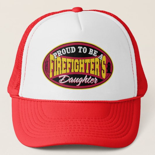 Proud Firefighter Daughter Trucker Pet (Voorkant)
