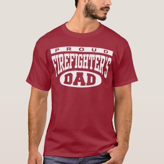 Proud Firefighter's vader T-shirt (Voorkant)