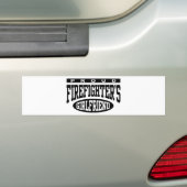Proud Firefighter's Vriendin Bumpersticker (Op auto)