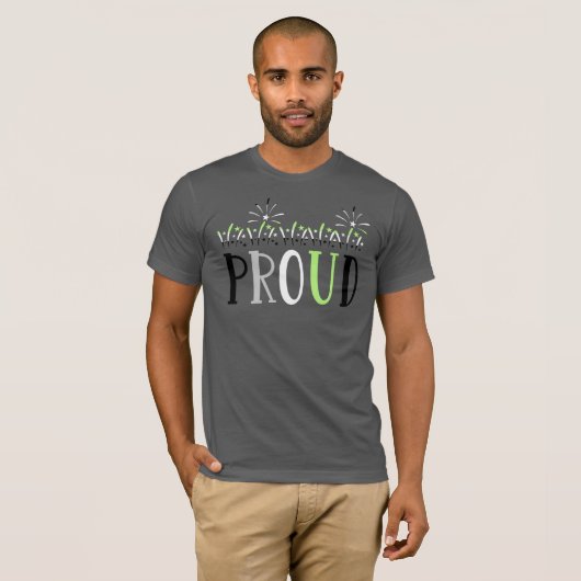 PROUD Fireworks Agender T-shirt (Voorkant volledig)