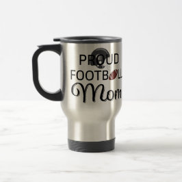 Proud Football Mam Travel Mug Reisbeker