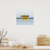 Proud Foreign Language Teacher Poster (Keuken)