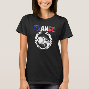 Proud France Table Tennis French Ping Pong Suppor T-shirt