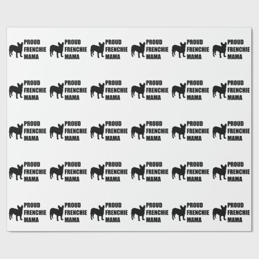 Proud Frenchie Mama Cadeaupapier (Vlak)