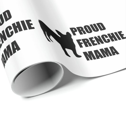 Proud Frenchie Mama Cadeaupapier (Rol Hoek)