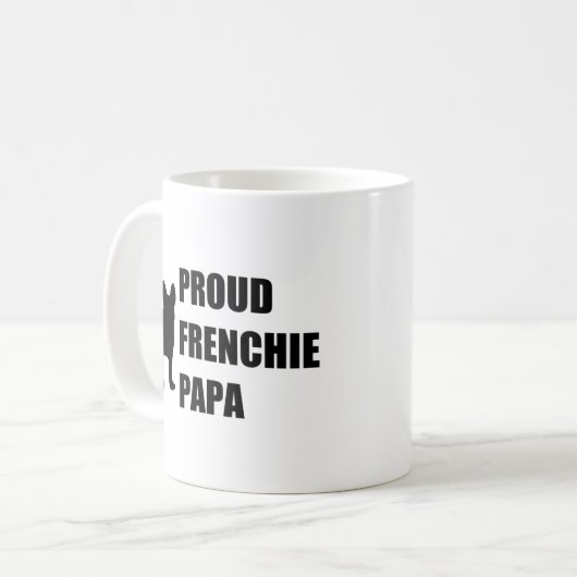 Proud Frenchie Papa Koffiemok (Voorkant links)