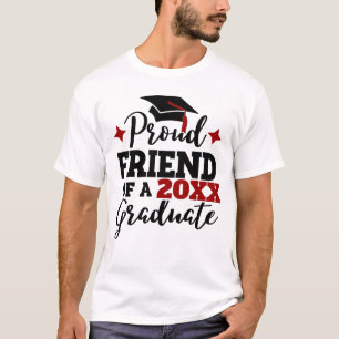 Proud Friend of a 2022 afstuderen black red tassel T-shirt