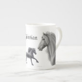 Proud Friesian Horse Bone China Mok (Voorkant rechts)