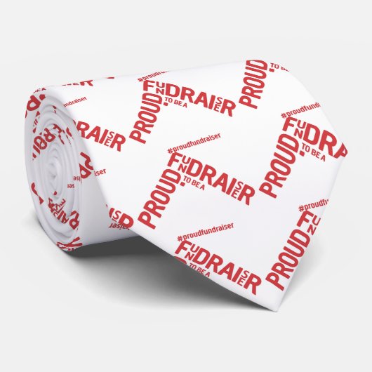 Proud Fundraiser Stropdas (Opgerold)