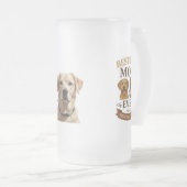 Proud Fur Mama Gift met Labrador en Yorkie 16oz Matglas Bierpul (Voorkant rechts)