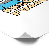 Proud Furry Cute Funny Furry Fandom Fursuit Gift Poster (Hoek)