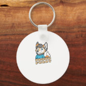 Proud Furry Cute Funny Furry Fandom Fursuit Gift Sleutelhanger (Voorkant)