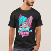 Proud Furry Fandom Cosplay Animal Furries Furry P T-shirt (Voorkant)