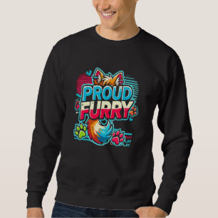 Proud Furry Tail Ears Fursuit Cosplay Furry Fandom Trui