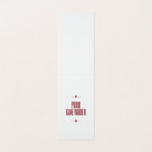 Proud game warden visitekaartje (Buitenkant ongevouwen)