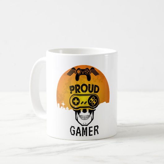 PROUD GAMER - HALLOWEEN GAMNERD NERD KOFFIEMOK (Voorkant links)