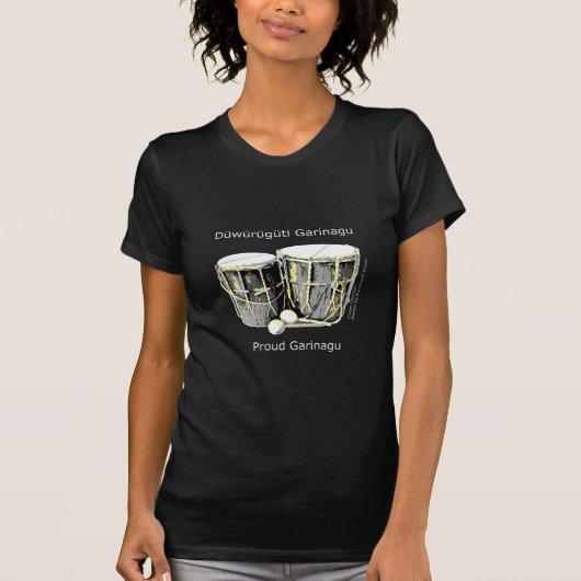 Proud Garifuna (met witte tekst) T-shirt (Voorkant)