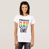 Proud Gay EMT Emergency Medical Technicus T-shirt (Voorkant volledig)