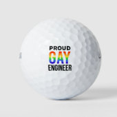 Proud Gay Engineer Pride Month Engineering Afstude Golfballen (Voorkant)