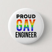Proud Gay Engineer Pride Month Engineering Afstude Ronde Button 5,7 Cm (Voorkant)