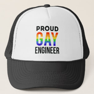 Proud Gay Engineer Pride Month Engineering Afstude Trucker Pet