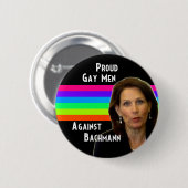 Proud Gay Mannen against Bachmann Ronde Button 5,7 Cm (Voorkant /achterkant)