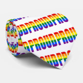 PROUD (Gay Pride Rainbow) Stropdas (Opgerold)