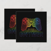 Proud Gaymer, Gay Pride Gaming Bedankkaart (Voorkant / Achterkant)