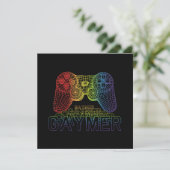 Proud Gaymer, Gay Pride Gaming Bedankkaart (Staand voorkant)