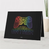 Proud Gaymer, Gay Pride Gaming Kaart (Achterkant)