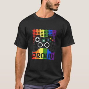 Proud Gaymer Lgbtq LGBT Video Game Lover Gamer Gif T-shirt