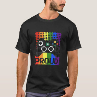 Proud Gaymer Lgbtq LGBT Video Game Lover Gamer Gif T-shirt