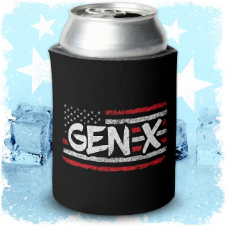 Proud Gen Xer Generation X Amerikaanse vlag Gen X Blikjeskoeler