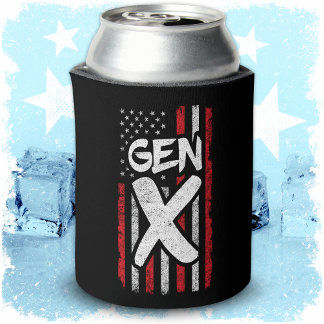 Proud Gen Xer Generation X Amerikaanse vlag Gen X Blikjeskoeler