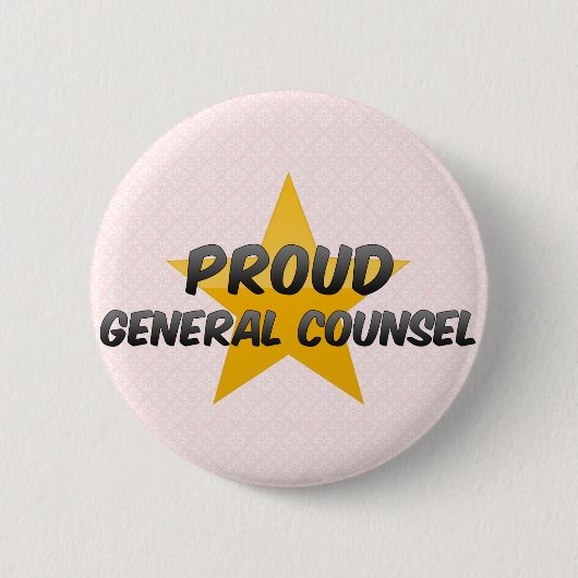 Proud General Counsel Ronde Button 5,7 Cm (Voorkant)