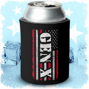 Proud Generation X Gen Xer Amerikaanse vlag Gen X Blikjeskoeler