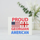 Proud Georgian American Briefkaart (Staand voorkant)
