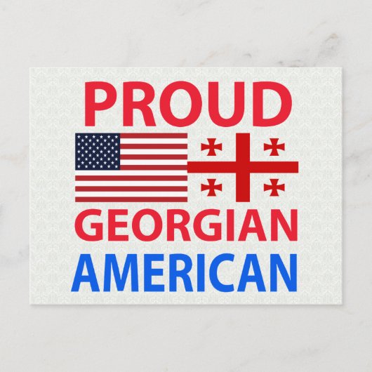 Proud Georgian American Briefkaart (Voorkant)